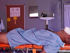 Nurse Riley Shae Pleasures the Patient with Hand Job & Deepthroat