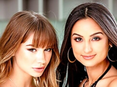 Pijpbeurt, Bruinharig, 1 man 2 vrouwen, Handbeurt, Hardcore, Tiener, Trio, Tieten likken