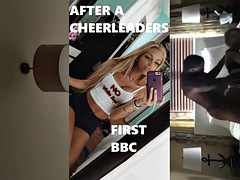 Amateur, Verga grande, Negro, Animadora, Ébano, Interracial