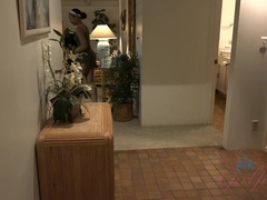 素人, お尻, 黒人, 茶髪の, 黒人, 彼女, オマンコ, シャワー