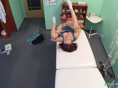 Amateur, Anal, Médecin, Doigter, Léchez, Infirmière, Bureau, Uniforme