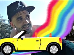 Amateur, Gay, Latina, Masturbación, Músculo, Al aire libre, Flaco, Español