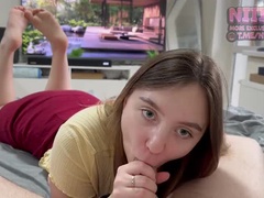 Hot Tinder Date Ends With Blowjob and Doggystyle - Petite Russian Teen Fucks Stranger