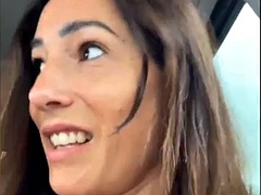 素人, 美女, 車, オナニー, 一人
