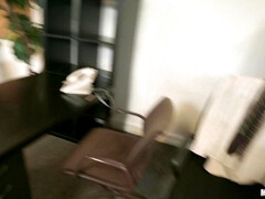 素人, アメリカ人, お尻, 茶髪の, 娘, チン, オフィス, 小柄