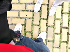 Chica, Morena, Al aire libre, Pov