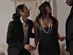 Grote lul, Pijpbeurt, Gebondenheid, Bruinharig, Bedriegen, Man die toekijkt, Hardcore, Vrouw