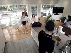 Cul, Beauté, Brunette brune, Tir de sperme, Gorge profonde, Groupe, Naturelle, Pov