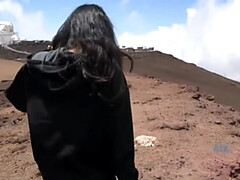 Enthousiasteling, Strand, Bruinharig, Hd, Latijnse vrouw, Gezichtspunt, Roken