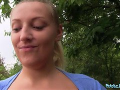 Grosse titten, Blondine, Hd, Geld, Im freien, Pov, Öffentlich, Titten