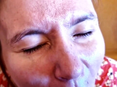 Mature mom blowjob POV mind-blowing porn clip