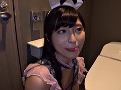 Amateur, Asiatique, Beauté, Sucer une bite, Couple, Tir de sperme, Mamelons, Suçant