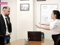 COCK ADDICTION 4K Fucking the young new office intern Tommy Cabrio ANAL by Pornbcn