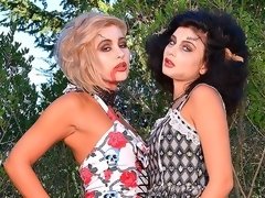 お尻, バック, キス, レズビアン, オナニー, アウトドア, オマンコ, ティーン