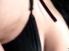 Grosser arsch, Grosse titten, Braunhaarige, Verrückt, Schwanz, Milf, Pov, Muschi