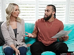 Schlafzimmer, Grosser arsch, Grosser schwanz, Grosse titten, Blondine, Blasen, Hundestellung, Milf