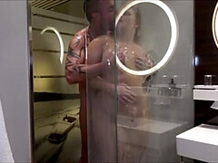 Hot German Blonde Lina Mila Gets Fucked Hard in the Shower by Andy Star - Amateur Couple Quickie