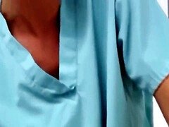 デカパイ, ブロンド, チン, フェティッシュ, ドイツ人, 手コキする, 看護婦, ハメ撮り