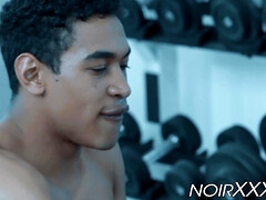 Anal, Noire, Sucer une bite, Queue, Homosexuelle, Gym, Hard, Muscle