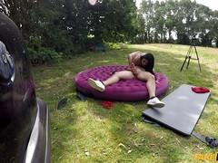 Cunnilingus, Mamada, Coche, Polla, Europeo, Lamidas, Al aire libre, Nalgadas