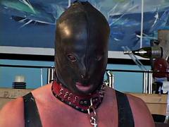 Blonde femdom trampling her slave and gets fucked deeply