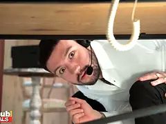 Grosse titten, Blasen, Hundestellung, Milf, Büro, Orgasmus, Reiten, Schreiend