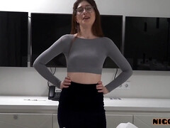 18 años, Amateur, Chica, Natural, Tetas naturales, Pov, Ruso, Maestra