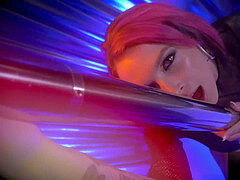 High-heels, big-tits, gargle