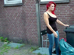 German redhead teenage Lexy entice to Fuck Outdoor by Stranger