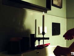 Culo, Consolador, Desnudo, Orgasmo, Solo, Hilo dental, Apretado, Mojado