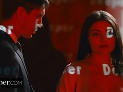 Arsch, Blasen, Hundestellung, Doppelpenetration, Handjob, Hardcore, Lingerie, Flotter dreier