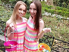 Hottie Alexa and Kate's hard rough dirt