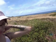 Lola hikes with you and fuck her on the cliff.