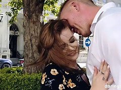 Sucer une bite, Hard, Hd, Chatte, Rousse roux, Jarretelles, Adolescente, Nénés