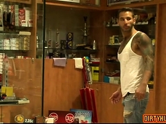 Muscle gay anal sex with cumshot