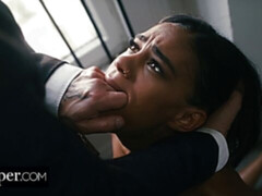 Zwart, Bruinharig, Dominatie, Fetisj, Handbeurt, Interraciaal, Tiener, Tieten likken