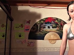 素人, 美女, フランス人, レズビアン, ペニスバンド