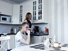 TUTOR4K. Spreading the legs is the only thing a tutor can do for a student