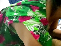 Arabicqueen sucks hard in intense Sri Lankan blowjob - big tits Asian MILF deep throat action