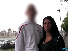 Amateur, Mamada, Novio, Engañando, Estilo perrito, Dinero, Al aire libre, Pov