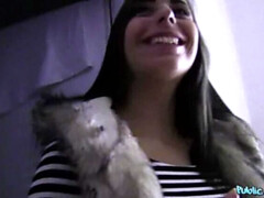 Mamada, Engañando, Pareja, Estilo perrito, Novia, Al aire libre, Pov, Público