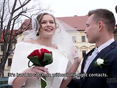 Невеста, Парочка, Рогоносцы, Платье, Секс без цензуры, Чулки, Молоденькие, Свадьба