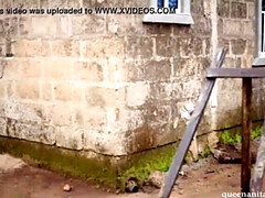 デカ尻, イく瞬間, バック, インド人, アウトドア, ラフ, フェラする, 濡れ