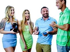 Playful Khloe Kapri and Krissy Knight at missionary porn