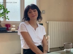 Cul, Clito, Femelle, Allemand, Poilue, Masturbation, Chatte, Solo