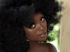 Asombroso, Culo, Loco, Ébano, Solo, Tetas, Mojado