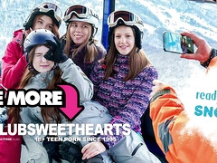 Watch yvette balcano, Emily Browning, and others take turns pounding Snow's tight pussy for a photo session!