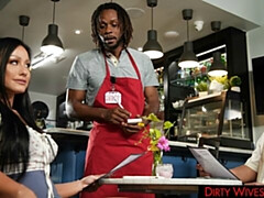 デカ尻, デカチン, デカパイ, フェラチオ, 茶髪の, バック, 淫乱熟女