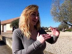 Lieveling, Grote mammen, Blond, Pijpbeurt, Trio