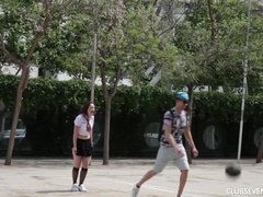 Grosse bite, Club, Européenne, Faciale, Hard, De plein air, Élève, Nénés